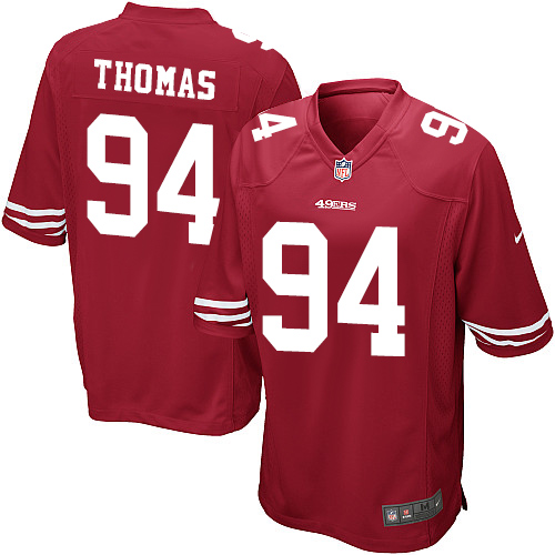 Nike 49ers #94 Solomon Thomas Red Team Color Youth Stitched NFL Elite Jersey